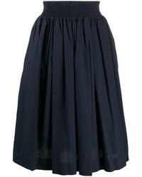 Woolrich Jupe froncée à taille élastiquée - Bleu
