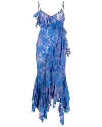 The Attico - Thelma Lace Draped Dress - Lyst