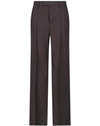 Nili Lotan - Herringbone Virgin Wool Trousers - Lyst