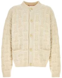 Marni - Fisherman Wool-Cashmere Cardigan - Lyst