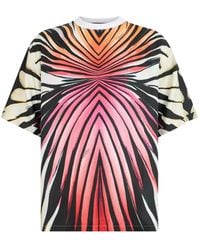 Roberto Cavalli - Ray Of Paradise Abstract-Print Panelled T-Shirt - Lyst