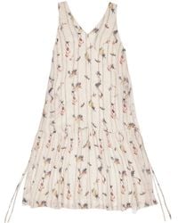 Bimba Y Lola - Floral-Print Tiered Midi Dress - Lyst