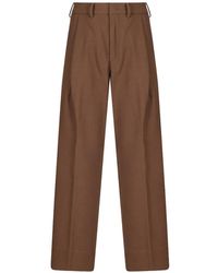 Seventy - Pantalon Droit À Design Plissé - Lyst