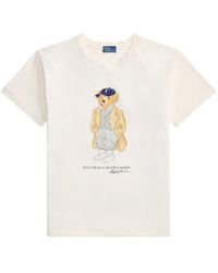 Polo Ralph Lauren - T-Shirt En Coton À Imprimé Graphique - Lyst