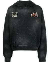 Amiri - Hoodie Met Geribbelde Afwerking - Lyst