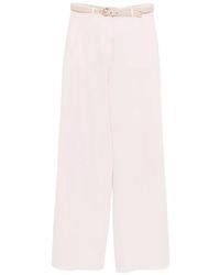 Max Mara - Wide Leg High Waist Trousers - Lyst