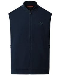 Hackett - Reißverschluss-Weste Mit Logo-Patch - Lyst