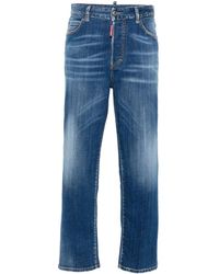 DSquared² - Halbhohe Slim-Fit-Jeans - Lyst
