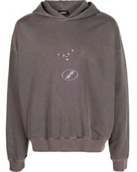 we11done - Graphic-Print Cotton Hoodie - Lyst