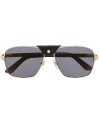 Cartier - Pilot-frame Sunglasses - Lyst
