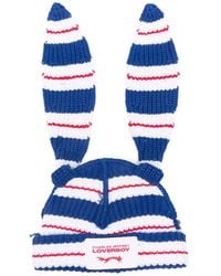 Charles Jeffrey - Striped Rabbit Beanie Hat - Lyst