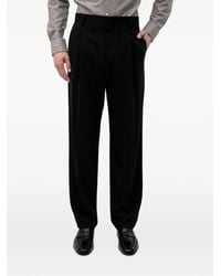 HUGO - Pleated Straight-Leg Trousers - Lyst