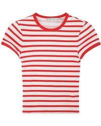 Alice + Olivia - Tess Striped T-shirt - Lyst