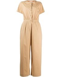 Woolrich - Short Sleeved Buttoned Jumpsuit - Lyst