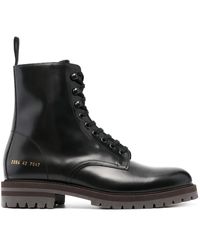 Common Projects - Bottines Lacées À Logo Imprimé - Lyst