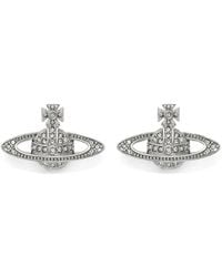 Vivienne Westwood - Mini Bas Relief Orb Crystal-Embellished Earrings - Lyst