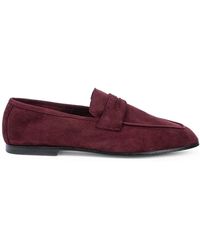 SOPHIQUE - Suede Leather Loafers - Lyst