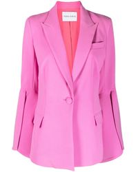 Prabal Gurung - Slit-Sleeve Single-Breasted Blazer - Lyst