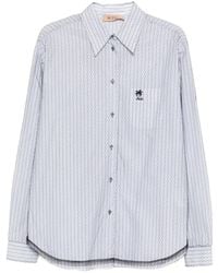 N°21 - Striped Embroidered Shirt - Lyst