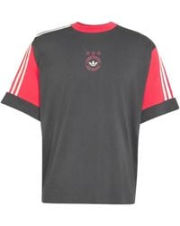 adidas - Originals Panelled Graphic-Print T-Shirt - Lyst