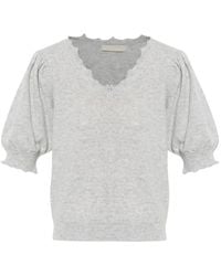 Ulla Johnson - Polline Ruffled-Sleeve T-Shirt - Lyst