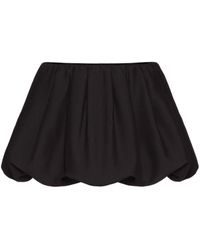 Valentino Garavani - Crepe Couture Silk Miniskirt - Lyst