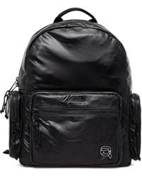 Karl Lagerfeld - Textured Nylon Zip Backpack - Lyst
