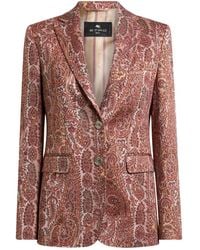 Etro - Blazer Con Botones - Lyst