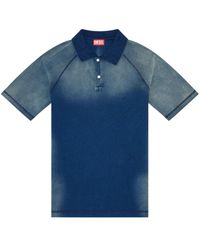 DIESEL - T-rasmith Cotton Polo Shirt - Lyst