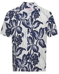 Orlebar Brown - Chemise En Lin Maitan À Fleurs - Lyst