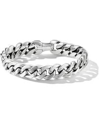 David Yurman Sterling Silver Curb Chain Bracelet - White