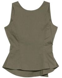 MOUTAKI - Bow-Detail Peplum Blouse - Lyst