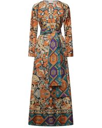 Pierre Louis Mascia - Geometric-Pattern Maxi Dress - Lyst