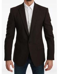 Dolce & Gabbana - Peaked-Lapel Single-Breasted Blazer - Lyst