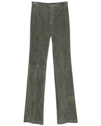Stouls - Icham Suede Trousers - Lyst