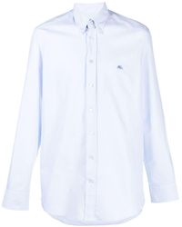 Etro - Logo-embroidered Button-down Shirt - Lyst