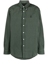 Givenchy - 4g Motif-embroidered Checked Shirt - Lyst