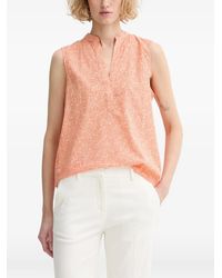 Marc O' Polo - Floral-Print Sleeveless Blouse - Lyst