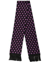 Dolce & Gabbana - Sciarpa A Pois Con Frange - Lyst