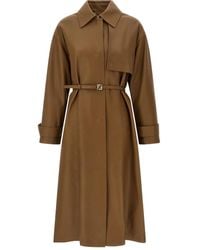 Fendi - Nappa Trench Coat - Lyst