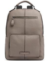 The Bridge - Grained Leather Backpack - Lyst