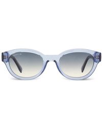 Lacoste - Oval Wire-Core Sunglasses - Lyst