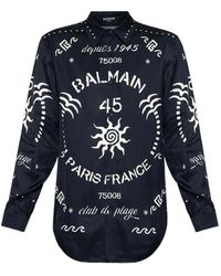 Balmain - Printed Shirt - Lyst