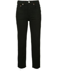 RE/DONE - Cropped Jeans - Lyst