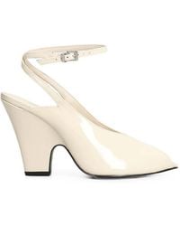 SCHUTZ SHOES - Patent Leather Open-Toe Pumps - Lyst