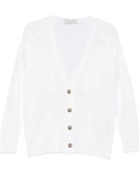 ERMANNO FIRENZE - Floral-Embroidered Cardigan - Lyst