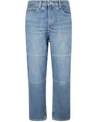 Martine Rose - Omkeerbare Jeans Met Camouflageprint - Lyst