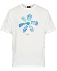 Paul Smith - Floral-Print T-Shirt - Lyst