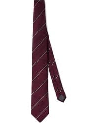 Brunello Cucinelli - Corbata de seda a rayas - Lyst
