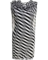 Max Mara - Cowl-Neck Striped Dress - Lyst